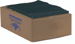 Trash Bag Colonial Bag 60 gal. Black HDPE / LLDPE 1.5 mil 38 X 58 Inch X-Seal Bottom Flat Pack  (1/CS)