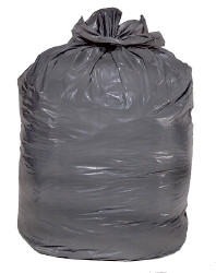 Trash Bag Colonial Bag Super Hex 56 gal. Gray LLDPE 1 mil 43 X 47 Inch X-Seal Bottom Coreless Roll  (1/CS)