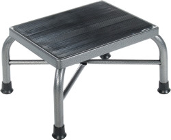 Step Stool with Handrail Bariatric 1 Step Steel Frame 9 Inch Step Height  (1/EA)