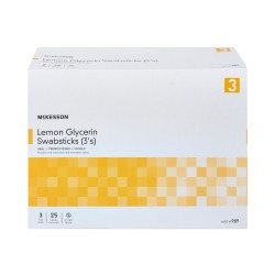 Oral Swabstick McKesson Lemon Glycerin  (25/BX)
