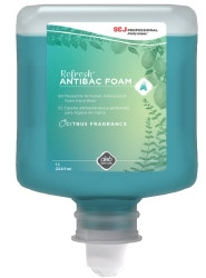 Antibacterial Soap Refresh™ AntiBac Foam Foaming 1,000 mL Dispenser Refill Bottle Citrus Scent  (1/EA)
