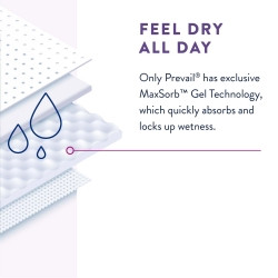 Female Adult Absorbent Underwear Prevail® Per-Fit® Women Pull On with Tear Away Seams X-Large Disposable Moderate Absorbency  (14/BG)