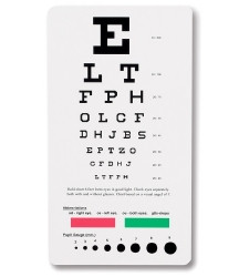 Eye Chart 6 Foot Measurement Acuity Test  (1/EA)