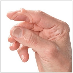 Finger Splint Oval-8® Adult Size 4 Pull-On Left or Right Hand Beige  (1/EA)