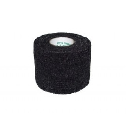 Cohesive Bandage PowerFlex® 2 Inch X 6 Yard Self-adherent Closure Black NonSterile 23 lbs. Tensile Strength  (24/CS)