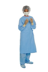 Surgical Gown with Towel Aero Blue 3X-Large Blue Sterile AAMI Level 3 Disposable  (26/CS)
