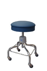 Exam Stool Screw Shaft, Spin Lift 2 Inch Double Ball Bearing Casters, 4 Casters Black  (1/EA)