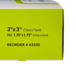 Foam Dressing ComfortFoam™ Border 3 X 3 Inch With Border Film Backing Silicone Adhesive Square Sterile  (1/EA)