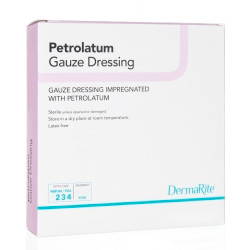 Petrolatum Impregnated Dressing DermaRite® Rectangle 3 X 9 Inch Sterile  (1/EA)