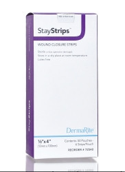 Skin Closure Strip StayStrips® 1/2 X 4 Inch Nonwoven Material Flexible Strip White  (1/EA)