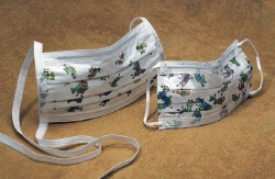 Procedure Mask Cardinal Health™ Pleated Earloops One Size Fits Most Kid Design (Dancing Bandages) NonSterile ASTM Level 1 Adult  (50/BX)