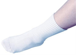 Diabetic Socks SeamLess™ Calf High Medium / Large White Closed Toe  (1/EA)
