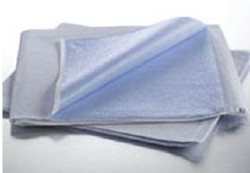 Stretcher Sheet Standard 40 W X 90 L Inch Blue Tissue / Poly / Tissue Disposable  (50/CS)