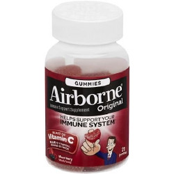 Multivitamin Supplement Airborne® Immune Support Vitamin A / Ascorbic Acid 200 IU - 1000 mg Strength Gummy 21 per Bottle Orange Flavor  (1/BT)