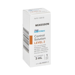 Blood Glucose Control Solution McKesson TRUE METRIX® 3 mL Level 2  (1/BX)