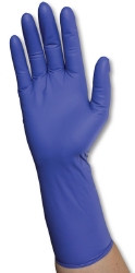 Exam Glove PremierPro™ Extended Cuff Medium NonSterile Nitrile Extended Cuff Length Textured Fingertips Blue Chemo Tested  (500/CS)