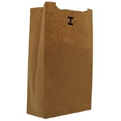 Grocery Bag Duro® Brown Kraft Recycled Paper #3  (500/CS)