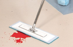 Wet Mop Pad Contec® Premira® High Sorbency White Microfiber Disposable  (54/CS)