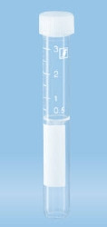 Venous Blood Collection Tube Plain 13 X 92 mm 3.5 mL Without Color Coding Screw Cap Polypropylene Tube  (1000/CS)