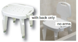 Shower Chair Fabrication Enterprises Without Arms Plastic Frame Removable Backrest 22 Inch Seat Width  (1/EA)