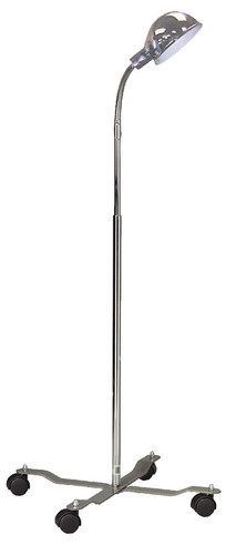 Gooseneck exam lamp, mobile base, 3-prong plug (171121)