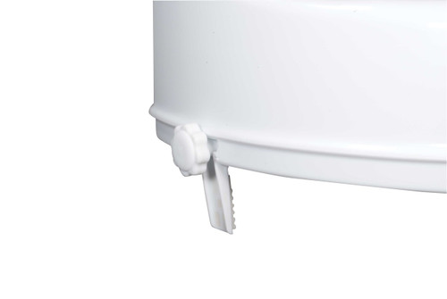 Raised Toilet Seat with Lock and Lid, Standard Seat, 4"