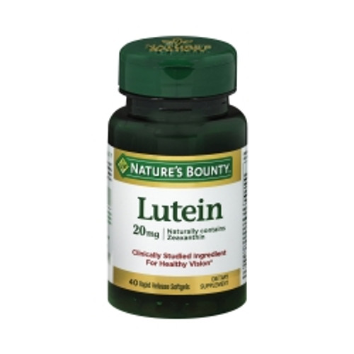 Eye Vitamin Supplement Nature's Bounty® Lutein 20 mg Strength Softgel 40 per Bottle (M-1038538)