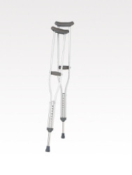 Underarm Crutches Aluminum Frame Tall Adult 250 lbs. Weight Capacity Push Button / Wing Nut Adjustment,71366  (1/EA)