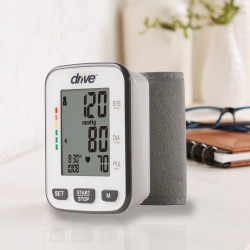 Home Automatic Digital Blood Pressure Monitor Drive™ Medium Cuff Cloth Fabric Cuff 13 - 22 cm Wrist (M-1047816)