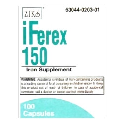 Mineral Supplement Iferex Iron 150 mg Strength Capsule 100 per Bottle (M-1110070)