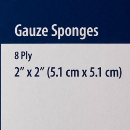 Gauze Sponge Dermacea™ 2 X 2 Inch 2 per Tray Sterile 8-Ply Square (M-1121148)