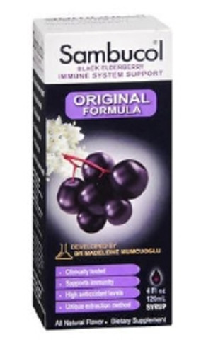 Dietary Supplement Sambucol® Natural Ingredients Syrup 4 oz. Black Elderberry (M-1130014)