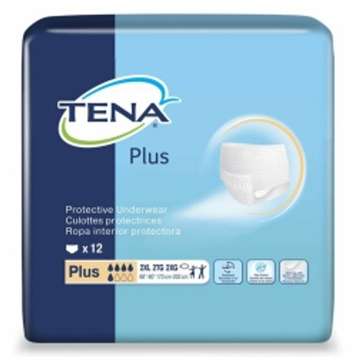 Unisex Adult Absorbent Underwear TENA ProSkin™ Plus Protective Pull On with Tear Away Seams 2X-Large Disposable Moderate Absorbency (M-1131159)
