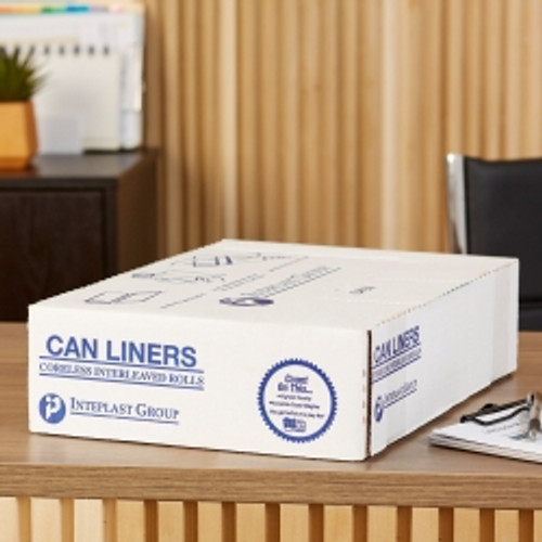 Trash Bag McKesson 45 gal. Clear LLDPE 1.15 mil 40 X 46 Inch Star Seal Bottom Coreless Roll (M-1137657)