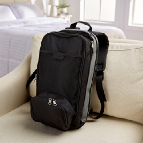 Feeding Pump Backpack McKesson Black, Pump Pocket, Outside View Window, Solution Wrap, Support Straps, 2 X 9 X 15 Inch (M-1138436)