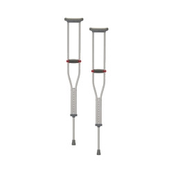 Underarm Crutches Quick Adjust Aluminum Frame Youth 300 lbs. Weight Capacity (M-1172824)