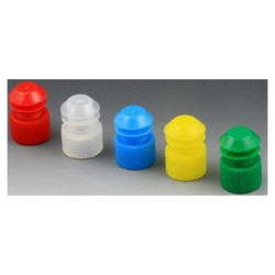 McKesson Tube Closure Polyethylene Flanged Plug Cap Yellow 13 mm For Use with 13 mm Blood Drawing Tubes, Glass Test Tubes, Plastic Culture Tubes NonSterile (M-1175285)