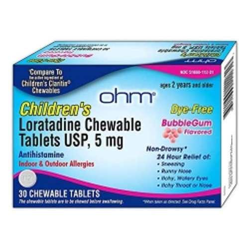 Children's Allergy Relief 5 mg Strength Chewable Tablet 30 per Box (M-1182708)