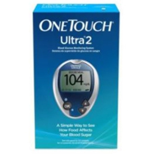 Blood Glucose Meter OneTouch Ultra® 2 5 Second Results Stores up to 500 Results No Coding Required (M-1189595)