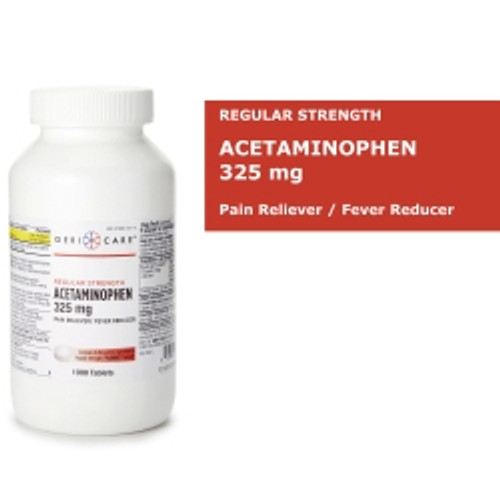 Pain Relief Geri-Care® 325 mg Strength Acetaminophen Tablet 1000 per Bottle (M-1189770)