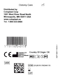 Ostomy Seal Brava® Convex, Starter Hole 1 Inch (25mm) (M-1194626)