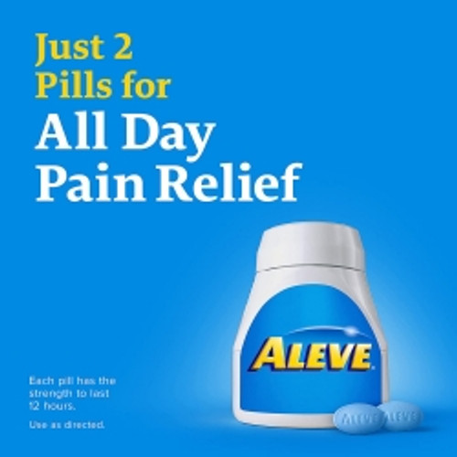 Pain Relief Aleve® 220 mg Strength Naproxen Sodium Caplet 24 per Bottle (M-1194961)