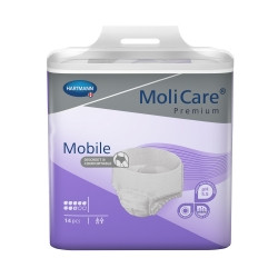 Unisex Adult Absorbent Underwear MoliCare® Premium Mobile 8D Pull On with Tear Away Seams Medium Disposable Heavy Absorbency (M-1195587)
