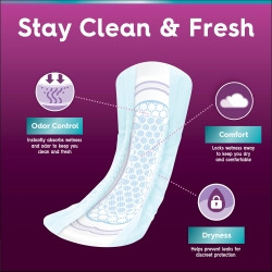 Bladder Control Pad Poise® Ultra Thin Ultimate 15.9 Inch Length Heavy Absorbency Sodium Polyacrylate Core One Size Fits Most (M-1205944)