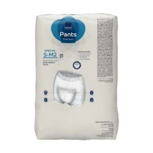 Unisex Adult Absorbent Underwear Abena® Premium Pants Special S-M2 Pull On with Tear Away Seams Small / Medium Disposable Heavy Absorbency (M-1218241)