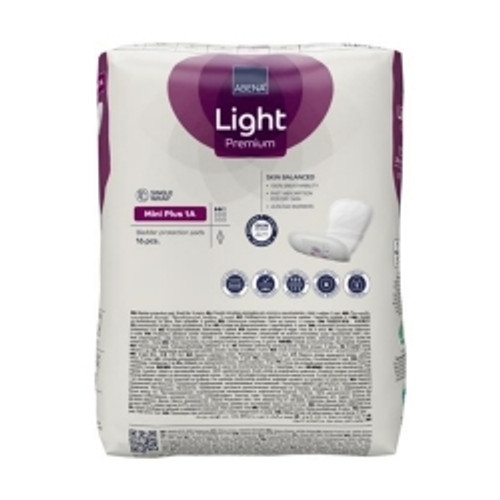 Bladder Control Pad Abena® Premium Light Mini Plus 3.9 X 11 Inch Light Absorbency Fluff / Polymer Core Size 1A (M-1218256)
