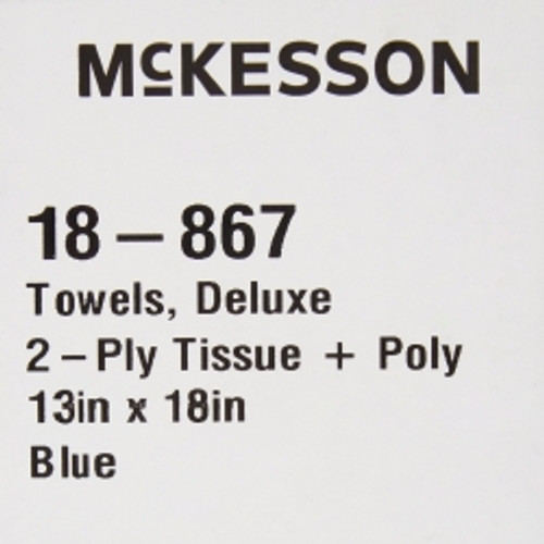 Procedure Towel McKesson 13 W X 18 L Inch Blue NonSterile (M-164752)