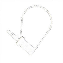Tamper Evident Seal Cynch-Loks Numbered White Plastic 6 Inch (M-200533)