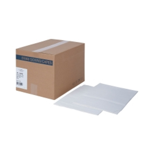 Patient Exam Gown McKesson One Size Fits Most White Disposable (M-201061)