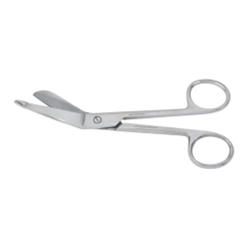 Bandage Scissors Vantage® Lister 7-1/4 Inch Length Office Grade Stainless Steel NonSterile Finger Ring Handle Angled Blade Blunt Tip / Blunt Tip (M-213559)
